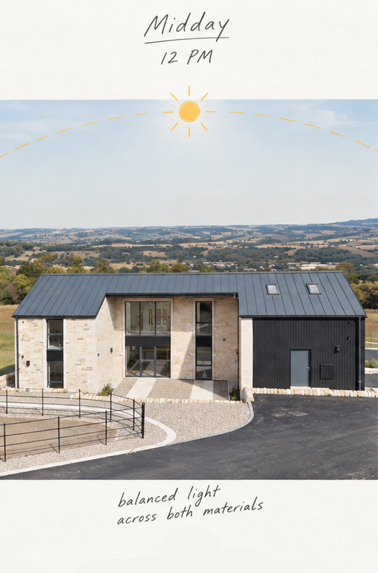 Eastland Banks solar study at 12 PM